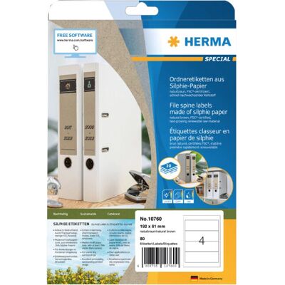 Herma Braune Selbstklebende Rechteck-Etiketten - Selbstklebende Etiketten Herma Braune Selbstklebende Rechteck-Etiketten - Selbstklebende Etiketten
