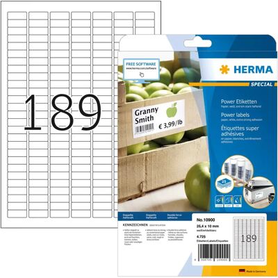 Herma 10900 Printer Label - Strong Adhesion A4 Labels Herma 10900 Printer Label - Strong Adhesion A4 Labels