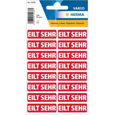 HERMA 15036 Etiquetas autoadhesivas Rojo, Blanco - Etiquetas autoadhesivas HERMA 15036 Etiquetas autoadhesivas Rojo, Blanco - Etiquetas autoadhesivas
