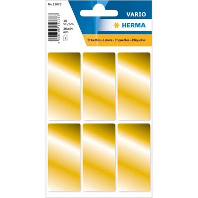 HERMA - 15076 - Gold - 26x54mm - Etikett HERMA - 15076 - Gold - 26x54mm - Etikett