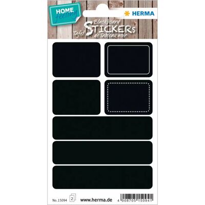 HERMA - 15094 - Noir - Rectangle arrondi - Étiquettes - Publicité HERMA - 15094 - Noir - Rectangle arrondi - Étiquettes - Publicité
