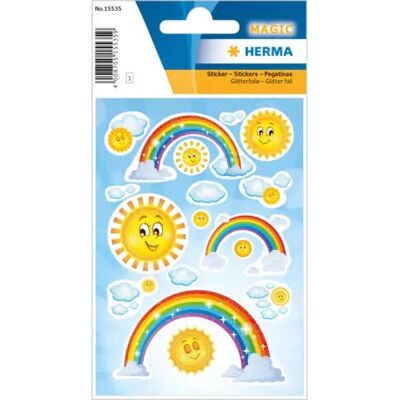HERMA - 15535 - Regenbogen - Packung 15 - Klebezettel HERMA - 15535 - Regenbogen - Packung 15 - Klebezettel