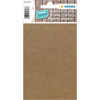 HERMA - 15753 - Oval - Braun - Label HERMA - 15753 - Oval - Braun - Label