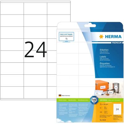 Herma 8638 70x36mm Prémium címke - Címke Herma 8638 70x36mm Prémium címke - Címke