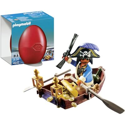 Playmobil 4942 Pirata em Barco de Resgate - Brinquedo Playmobil 4942 Pirata em Barco de Resgate - Brinquedo