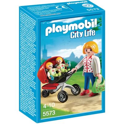 Playmobil 5573 Poussette Jumelle - Jouet Playmobil 5573 Poussette Jumelle - Jouet