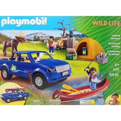 Playmobil Wild Life Camping Konstrukcyjna Gra - Przezroczysta Playmobil Wild Life Camping Konstrukcyjna Gra - Przezroczysta