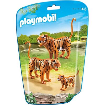 Playmobil Famille de Tigres - City Life - Ensemble d'Animaux - Publicité Playmobil Famille de Tigres - City Life - Ensemble d'Animaux - Publicité