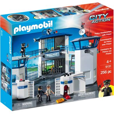 Playmobil Azione Città - Quartier Generale della Polizia con Prigione Playmobil Azione Città - Quartier Generale della Polizia con Prigione
