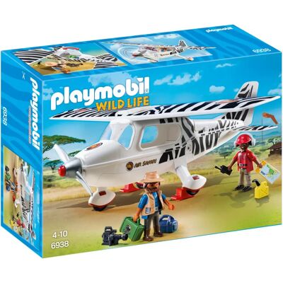 Playmobil Vida Selvagem Avião de Safari - Brinquedo Playmobil Vida Selvagem Avião de Safari - Brinquedo