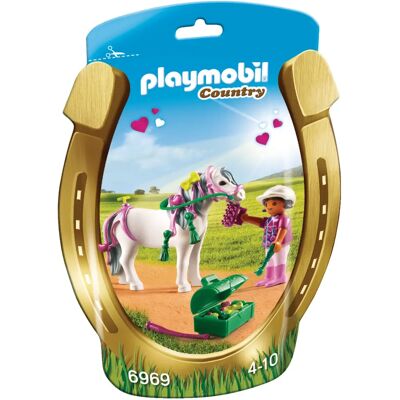 Playmobil Jeździec z Konem - Zestaw Wiejski Playmobil Jeździec z Konem - Zestaw Wiejski
