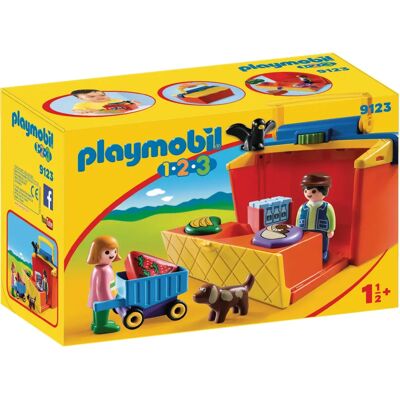 Playmobil 1.2.3 9123 Zestaw Zabawek - Targowisko Playmobil 1.2.3 9123 Zestaw Zabawek - Targowisko