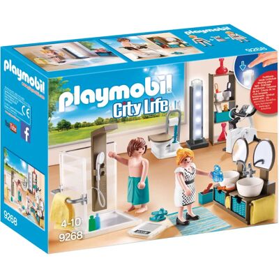 Łazienka Playmobil 9268 z światłami - Zestaw konstrukcyjny Łazienka Playmobil 9268 z światłami - Zestaw konstrukcyjny