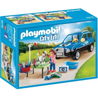 Playmobil 9278 City Life Mobile Pet Grooming - Zestaw zabawek Playmobil 9278 City Life Mobile Pet Grooming - Zestaw zabawek