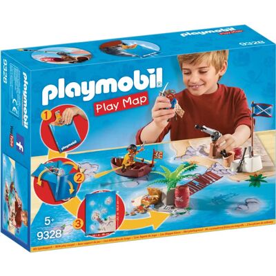 Playmobil 9328 Conjunto Pirata - Figuras & Mapa Playmobil 9328 Conjunto Pirata - Figuras & Mapa