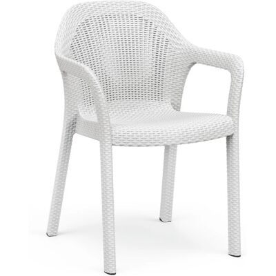LECHUZA - 10900 - Weiss - Kunststoff - Gartenstuhl LECHUZA - 10900 - Weiss - Kunststoff - Gartenstuhl