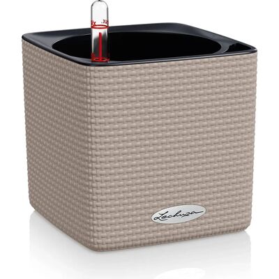 Lechuza Cube Color 14 - Vaso - Zandbruin - 14x14x13,5 cm Lechuza Cube Color 14 - Vaso - Zandbruin - 14x14x13,5 cm
