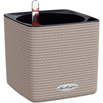 Lechuza Cube Color 16 Zandbruin - Pflanzgefäß Lechuza Cube Color 16 Zandbruin - Pflanzgefäß