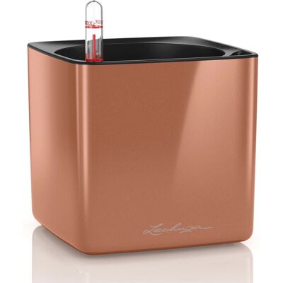 Lechuza Cube Glossy 14 Cobre Maceta de interior Lechuza Cube Glossy 14 Cobre Maceta de interior