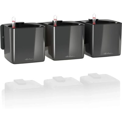 LECHUZA Green Wall Home Kit - Wandmontierter Indoor-Topf - Schwarz LECHUZA Green Wall Home Kit - Wandmontierter Indoor-Topf - Schwarz