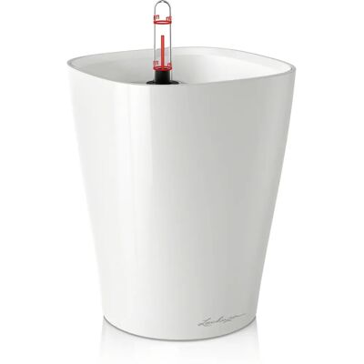 LECHUZA Pot de Bureau Deltini Blanc - 15cm - Publicité LECHUZA Pot de Bureau Deltini Blanc - 15cm - Publicité