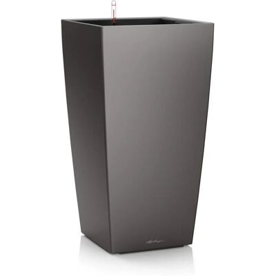 Lechuza CUBICO 30 - Antracit-metál, Öntöző, 30cm Lechuza CUBICO 30 - Antracit-metál, Öntöző, 30cm
