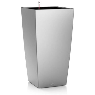Lechuza Cubico 22 Silber - Pflanzgefäß Lechuza Cubico 22 Silber - Pflanzgefäß