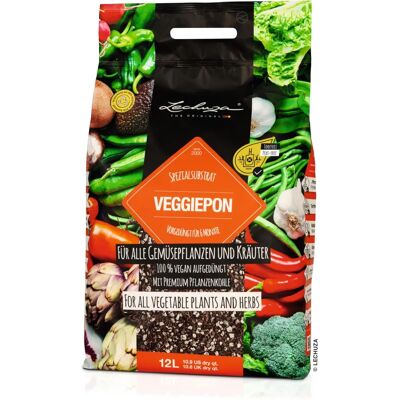 Lechuza Veggiepon Substrat - 12L - Culture de Légumes - Publicité Lechuza Veggiepon Substrat - 12L - Culture de Légumes - Publicité