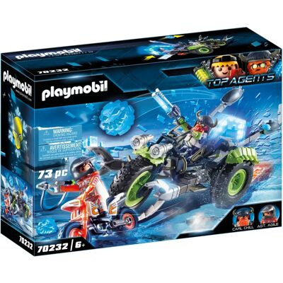 Playmobil Top Agents Rebelles de l'Arctique Tricycle - Coffret de Jouets Playmobil Top Agents Rebelles de l'Arctique Tricycle - Coffret de Jouets