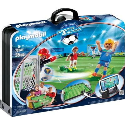 Playmobil 70244 Ensemble de Jouets - Terrain de Football - Sport Enfants - Publicité Playmobil 70244 Ensemble de Jouets - Terrain de Football - Sport Enfants - Publicité