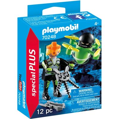 Playmobil Playmobil SpecialPlus Drohnen-Agent - Kinderspielzeugfigur Playmobil Playmobil SpecialPlus Drohnen-Agent - Kinderspielzeugfigur