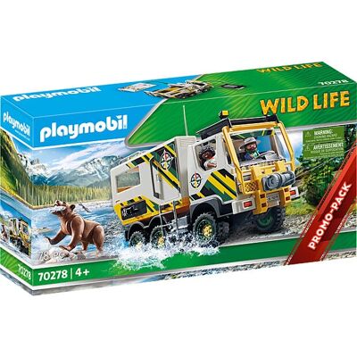 Playmobil Giraffe Udendørs Ekspeditionstrailer - Byggelegetøj Playmobil Giraffe Udendørs Ekspeditionstrailer - Byggelegetøj
