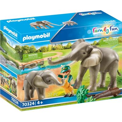 Habitat d'éléphants bleu Playmobil - Set d'aventure en plein air - Publicité Habitat d'éléphants bleu Playmobil - Set d'aventure en plein air - Publicité