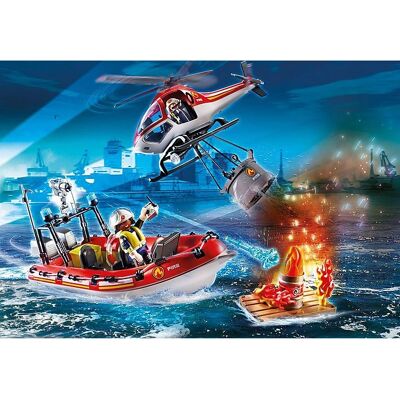 Playmobil City Life 70335 Ensemble de Sauvetage - Hélicoptère et Bateau - Publicité Playmobil City Life 70335 Ensemble de Sauvetage - Hélicoptère et Bateau - Publicité