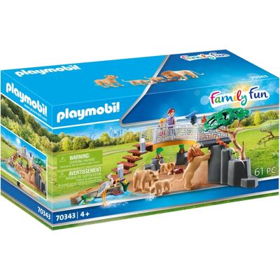 Playmobil FamilyFun 70343 enclos pour lions extérieur - jouet de construction - Publicité Playmobil FamilyFun 70343 enclos pour lions extérieur - jouet de construction - Publicité