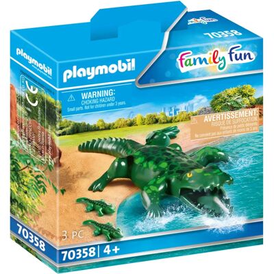 Playmobil FamilyFun 70358 Alligator avec Bébés - Figurine enfant - Publicité Playmobil FamilyFun 70358 Alligator avec Bébés - Figurine enfant - Publicité