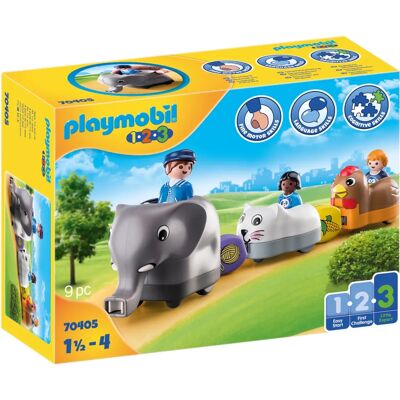 Playmobil 1.2.3 – My sliding animal train (70405) Playmobil 1.2.3 – My sliding animal train (70405)