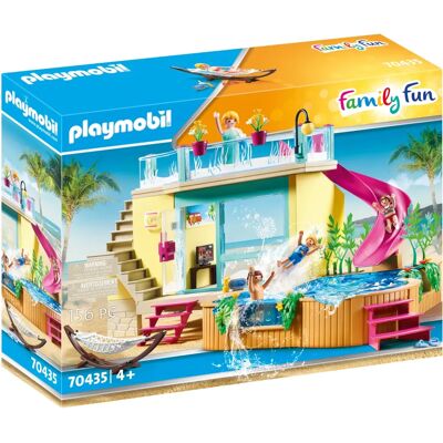 Playmobil FamilyFun 70435 Jouet de Construction - Piscine, Toboggan, 4+ - Publicité Playmobil FamilyFun 70435 Jouet de Construction - Piscine, Toboggan, 4+ - Publicité