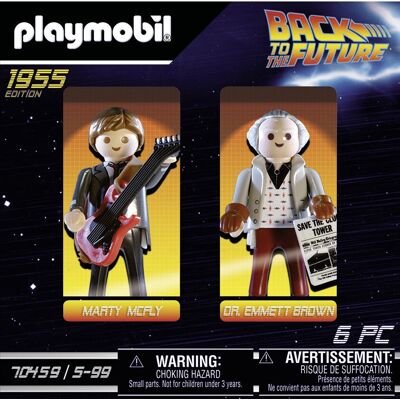 Playmobil Marty McFly et Doc Brown Ensemble de construction - Multicolore - Publicité Playmobil Marty McFly et Doc Brown Ensemble de construction - Multicolore - Publicité