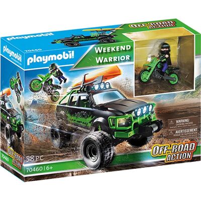 Playmobil Akcja Off-Road Weekend Warrior - Zestaw Pojazdów Playmobil Akcja Off-Road Weekend Warrior - Zestaw Pojazdów