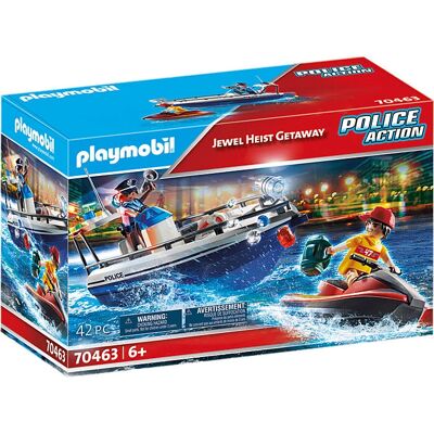 Playmobil 70463 Ação Policial Roubo de Joias Fuga - Brinquedo Playmobil 70463 Ação Policial Roubo de Joias Fuga - Brinquedo