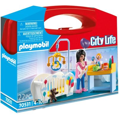 Playmobil 70531 Pokój Niemowlaka Wielokolorowy - Zabawka do Budowania Playmobil 70531 Pokój Niemowlaka Wielokolorowy - Zabawka do Budowania