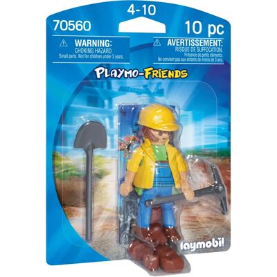 Playmobil Playmo-Friends 70560 Figurine Enfant - Ouvrier du Bâtiment - Publicité Playmobil Playmo-Friends 70560 Figurine Enfant - Ouvrier du Bâtiment - Publicité