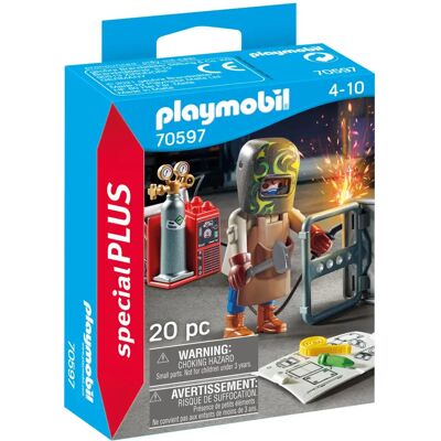 Playmobil 70597 Spezial Plus Schweißer mit Ausrüstung - Kinderspielzeug Playmobil 70597 Spezial Plus Schweißer mit Ausrüstung - Kinderspielzeug