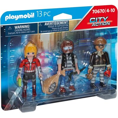 Playmobil 70670 Ação Cidade Ladrões Conjunto - figuras de brinquedo Playmobil 70670 Ação Cidade Ladrões Conjunto - figuras de brinquedo