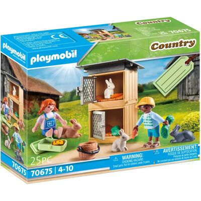 Playmobil Enclos à Lapins ensemble de jeu multicolore - Jouet de construction Playmobil Enclos à Lapins ensemble de jeu multicolore - Jouet de construction