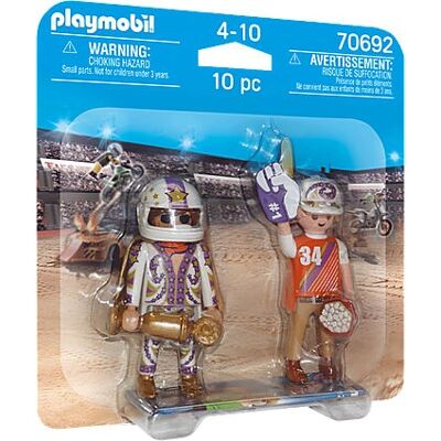 Playmobil 70692 Hommes de Stunt - Figurine d'Action - Publicité Playmobil 70692 Hommes de Stunt - Figurine d'Action - Publicité