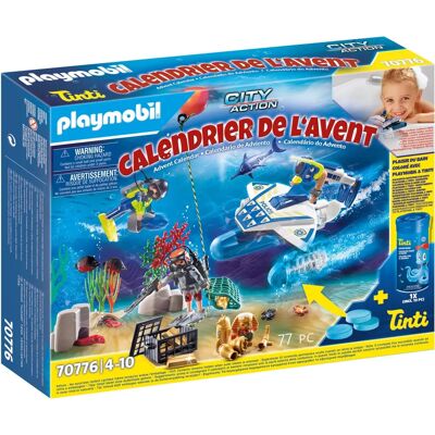 Calendário do Advento Playmobil 70776 Polícia - Atividades aquáticas Calendário do Advento Playmobil 70776 Polícia - Atividades aquáticas