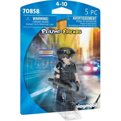 Playmobil Policial Figuras Articuladas - Conjunto de Brinquedos Playmobil Policial Figuras Articuladas - Conjunto de Brinquedos