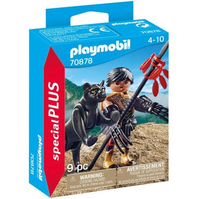 Playmobil Guerreiro com Pantera - Figura Infantil Playmobil Guerreiro com Pantera - Figura Infantil